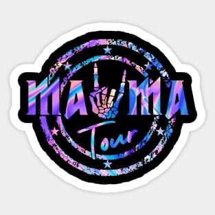 The Motherhood Tour, Some Days It Rocks Me, Mama Skeleton, Funny Mama Tour (2 Sided) Sticker